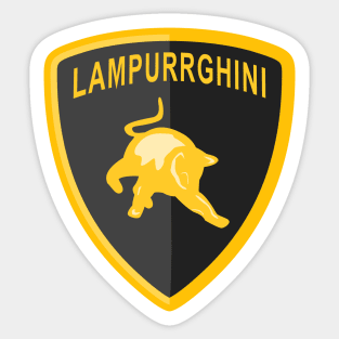 Lampurrghini The Bold Lamborghini Cat Sticker